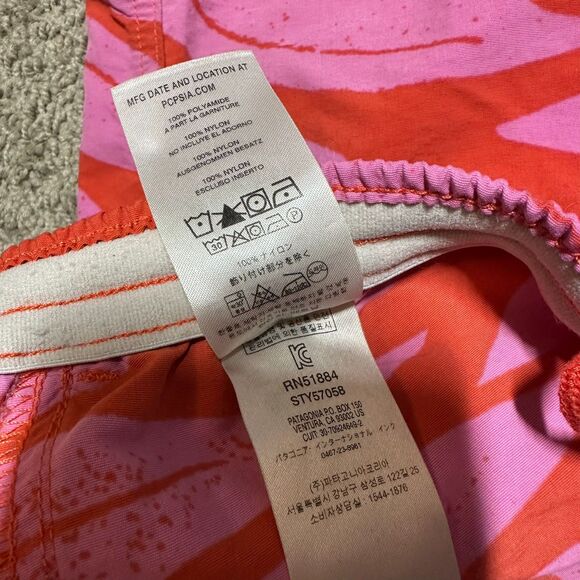 Patagonia Women's Pink Eucalyptus Fronds Pattern Baggies Shorts, Small - Picture 8 of 8